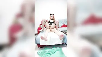 一头红发好看御姐【1】3小时不间断操逼，吊带网袜开档内裤，各种姿势高潮狂喷，无毛粉穴白浆四溅