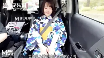 【兔子先生】冬月结衣【和服妹妹赏樱花】爸气十足EP9，岛国特色，高清720P原版首发【TZ-054】
