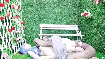 极品双女神惊现COS【原神】甘雨×刻晴，超唯美来袭，今天的菜单，原版私拍高清720P原版无水印