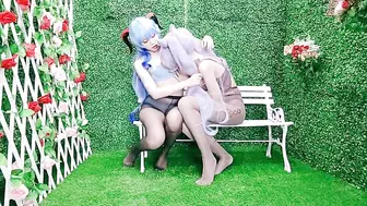 极品双女神惊现COS【原神】甘雨×刻晴，超唯美来袭，今天的菜单，原版私拍高清720P原版无水印