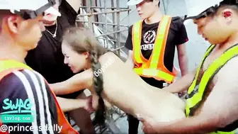 【SWAG】顶流爆乳女优【princessdolly娃娃】工地大冒险下集，在男友面前被工地佬轮奸，羞耻快感爆射尤物