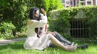 【悠米】《蹂躏绿我的女友》驷马+耳光+蛋蛋强羔2次+强制捆绑+并腿