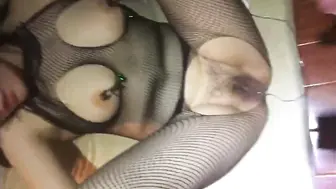 调教反差婊母狗 网袜乳夹肛交怎么玩都行