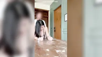 情趣制服眼镜反差婊真骚啊！